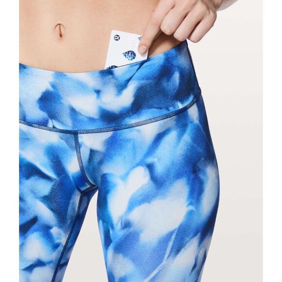 LULULEMON Women’s Blush Blossom Alpine White Midnight Navy Wunder Under Low-Rise - Picture 4 of 9